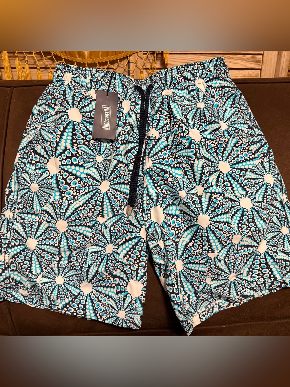 NWT Vilebrequin Men’s Bleu Marine Swim Trunks in M